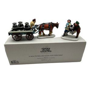 Retired Dept 56 Heritage Village - A New Potbellied Stove For Christmas #56593